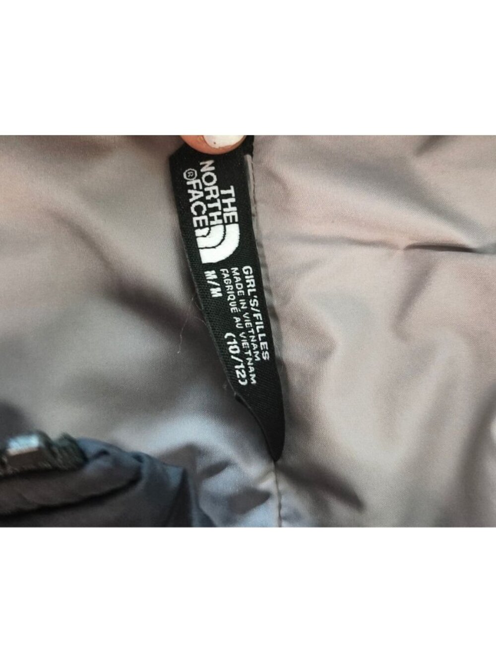The North Face Girls Vest M Black Puffer Lightweight Quilted Layer 10/12 - Picture 5 of 6
